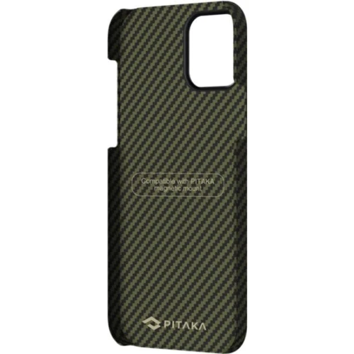 Чехол для iPhone Pitaka MagEZ Case Twill Black/Yellow (KI1205) for iPhone 12 mini: Материалы арамид