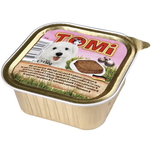 Консерви для собак TOMi veal lamb М'ЯСО ягня паштет, 0.15 кг