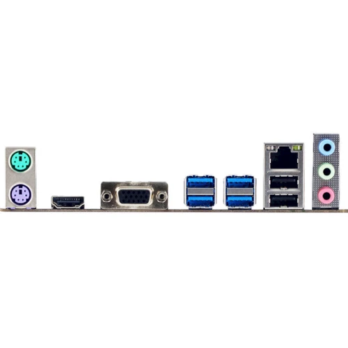 BIOSTAR B250MHC: Разъемы на задней панели USB 3.2 Gen 2, USB 2.0, Ethernet RJ-45, HDMI