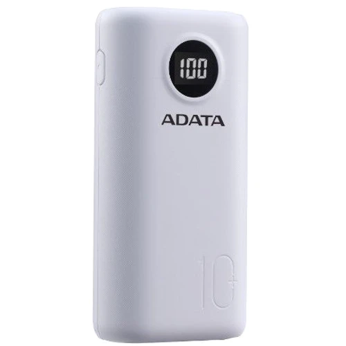 Зовнішній акумулятор Adata Power Bank 10000mAh PD QC 3.0 22.5W White (AP10000QCD-DGT-CWH)