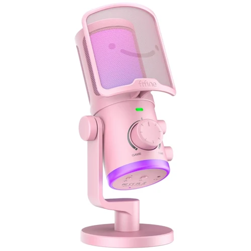 Конденсаторный USB микрофон Fifine AM6 Pink