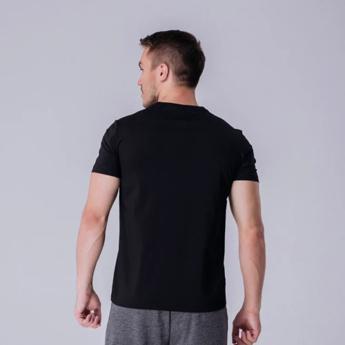 Спортивна футболка Peak FW692091-BLA L чорна з принтом: Склад Спандекс, бавовна