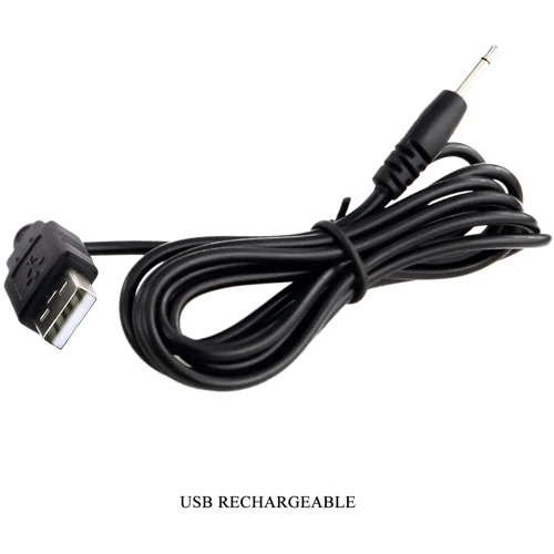 Вибратор с мягкой головкой и клиторальной стимуляцией LYBAILE Pretty Love Thomas USB Purple (BI-014621-3)