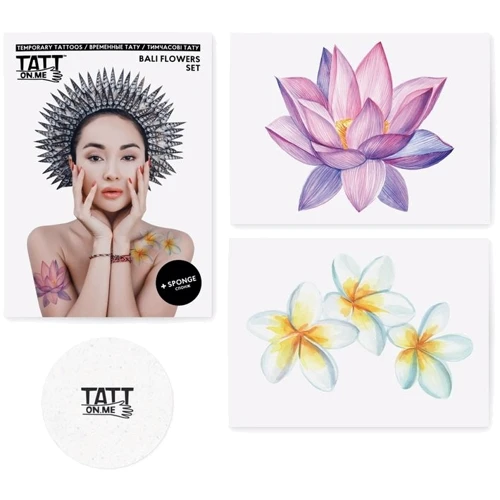 Тимчасові тату TATTon.me Bali Flowers Set (TSBaliFlowers)