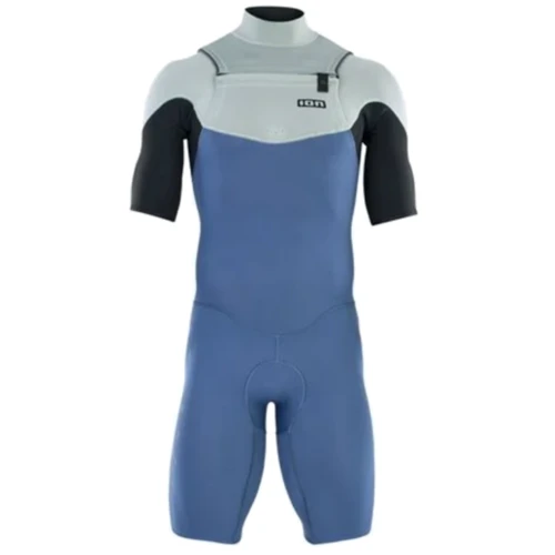 Гидрокостюм ION ( 48232-4491 ) Wetsuit Element 2/2 Shorty SS Front Zip men 2023 cascade-blue 50/M (9010583090054) фото 2