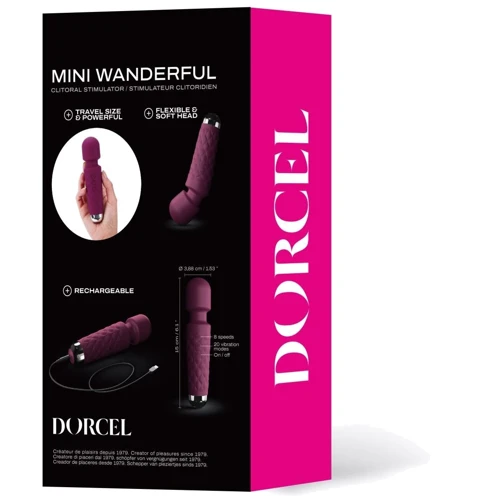 Универсальный вибромассажер Dorcel Wand Mini Wanderful Plum