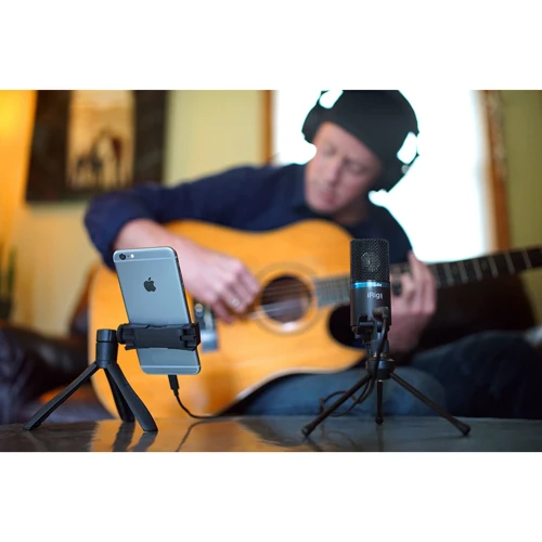 Микрофон IK MULTIMEDIA IRIG MIC STUDIO Black: Тип преобразователя Конденсаторный