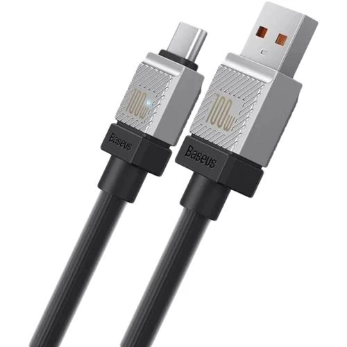 Кабель Baseus USB Cable to USB-C CoolPlay Series Fast Charging 100W 1m Black (CAKW000601) фото 3