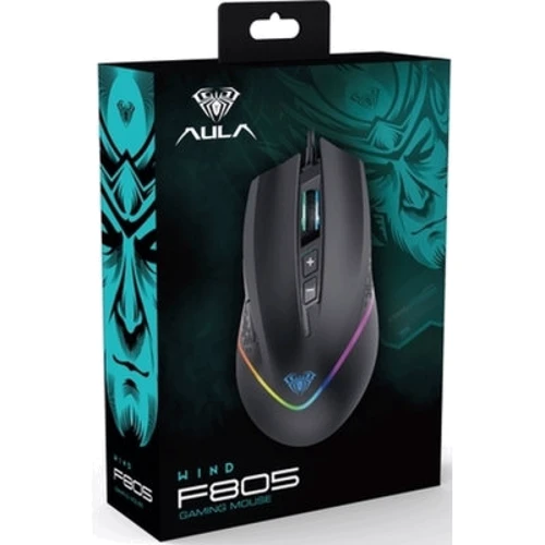 Мишка Aula F805 USB Black (6948391212906): Довжина кабелю 1.8 м