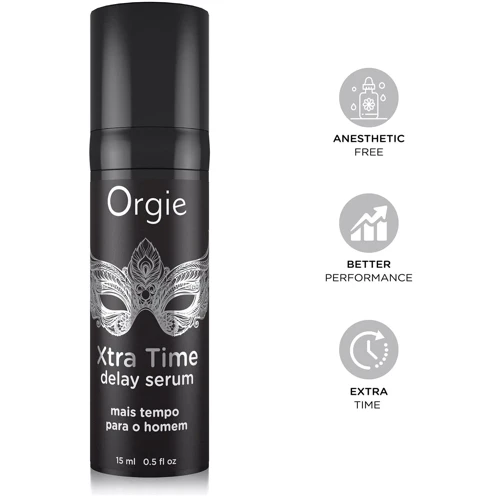 Сыворотка-пролонгатор Orgie Xtra Time Delay Serum, 15 мл, без анестетиков, на силиконовой основе