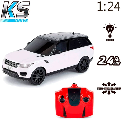 Автомобиль KS Drive на р/у Land Rover Range Rover Sport (1:24, 2.4Ghz, белый): Масштаб модели 1:24