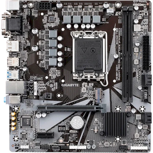 Gigabyte H610M S2H: Оперативна пам'ять 2xDDR5 5600 МГц, до 64 ГБ