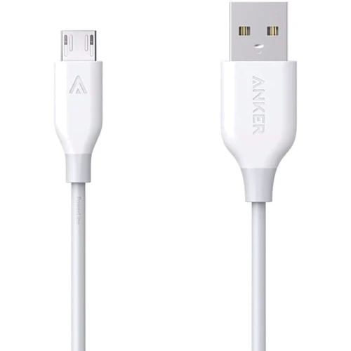 Кабель ANKER USB Cable to microUSB Powerline V3 90cm White (A8132H21)