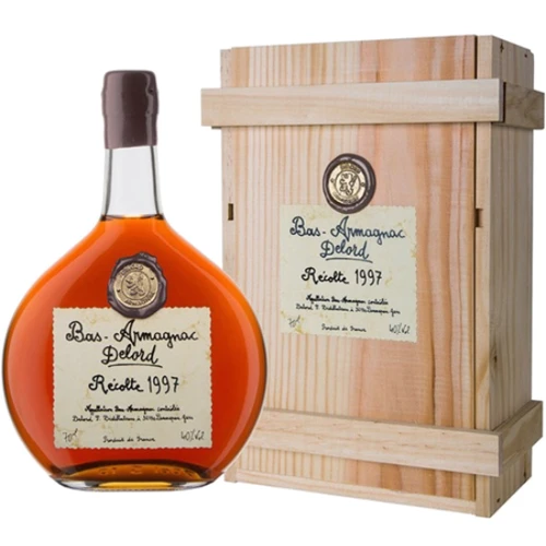 Арманьяк Delord Bas-Armagnac 1997 wooden box 40 % 0.7 л (WHS3324113719978)