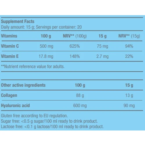 Аминокислота для спорта BioTechUSA Collagen 300 g /20 servings/ Black Raspberry: Вкус Черная малина