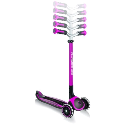 Самокат GLOBBER серии MASTER LIGHTS розовый, колеса с подсветкой, до 50кг, 4+ (662-110-2) фото 8
