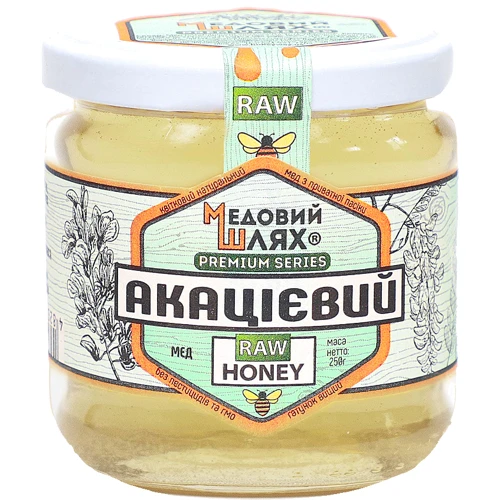 Мед Медовий Шлях Акациевый 250 г (4820013334758) фото 3