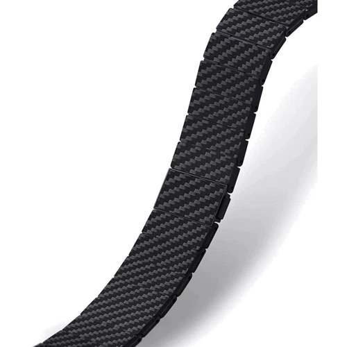 Аксесуар для Watch COTEetCI W76 Carbon Fiber Pattern Strap Black (22008-BK) для Apple Watch 42/44/45/49mm фото 4