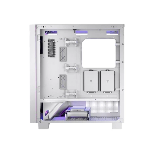 Корпус Modecom Perun Apex ARGB Midi White (AT-PERUN-4F-ARGB-20-00000): Материал передней панели пластик