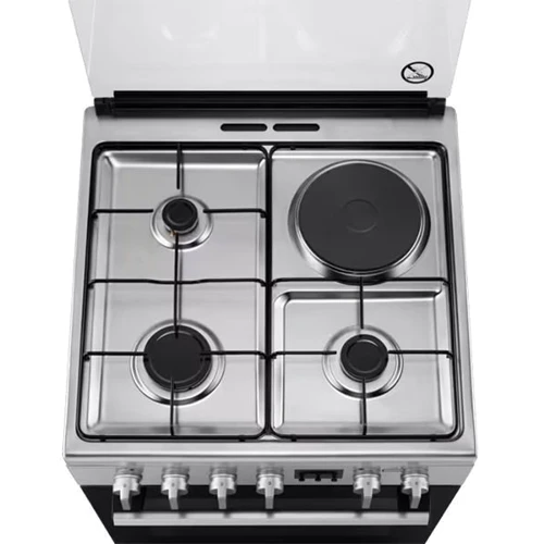 Плита комбінована Electrolux LKM660222X: Тип духовки електрична