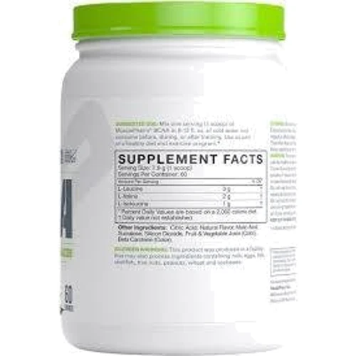 Амінокислота для спорту Muscle Pharm BCAA 3:1:2 Powder 195 g /30 servings/ unflavored: Смак Без смаку
