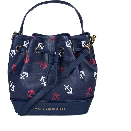 Жіноча сумка Бакет-бег Tommy Hilfiger синя (631620175980)