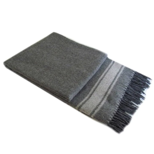 Плед SoundSleep Safalano Wool Mix серый с полоской 140х200 см (653590751069)