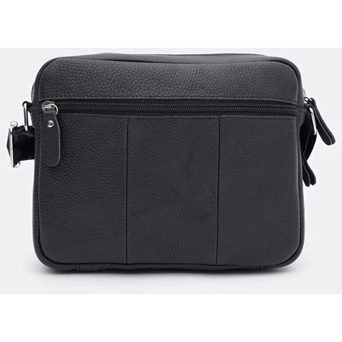 Мужская сумка через плечо Borsa Leather черная (K1089bl-black): Страна производитель Тайвань