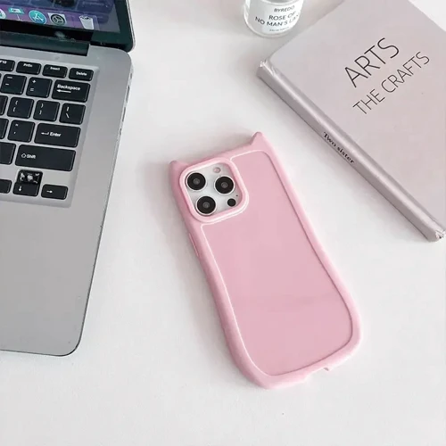 Чохол для iPhone TPU Case Getman Cat with straps Pink for iPhone 14 Pro: Тип чохла накладка на заднюю часть