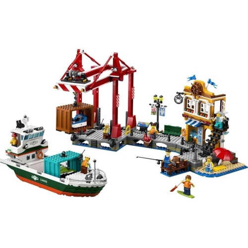 Конструктор LEGO City City Морская гавань с грузовым судном 1226 деталей (60422): Серия City