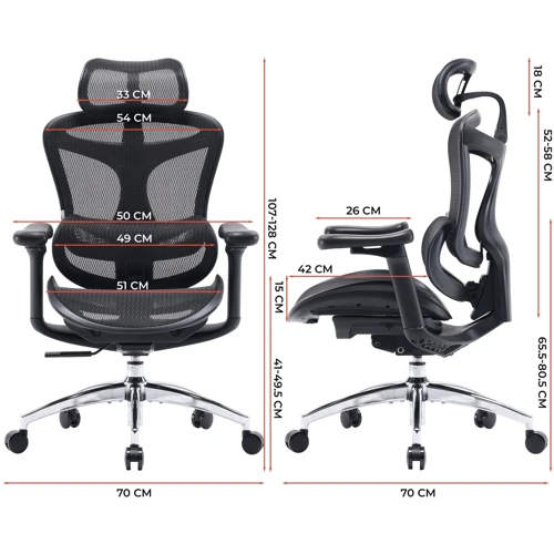 Офисное кресло Sihoo DORO C300L Mesh Black (DORO-C300L-A3-101)