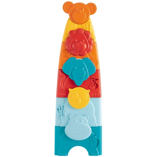 Игрушка-пирамидка Chicco ECO+ ЗооБашня 2 в 1 (8058664164905)