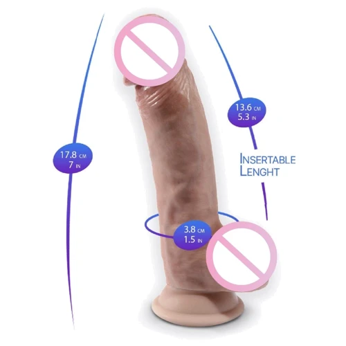 Фаллоимитатор SilexD Johnny Premium Real Skin Flesh (7in MODEL 1)