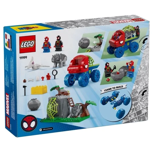 Конструктор LEGO Spideу Динозаврячий спасательный транспорт команды Паука 136 деталей (11199): Количество деталей, шт. 136
