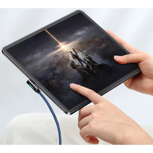 Кабель Baseus Cable USB-C to Lightning Legend Elbow 20W 2m Blue (CACS000303) фото 6