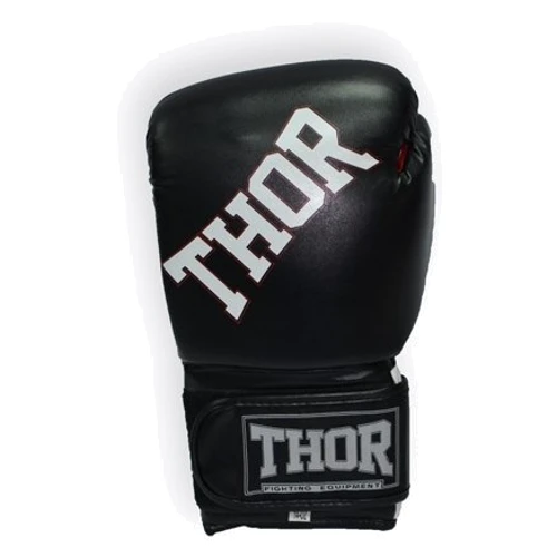 Перчатки боксерские THOR RING STAR 16oz /Кожа /черно-бело-красные фото 3