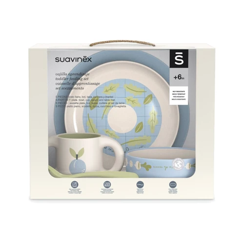 

Набор посуды для кормления Suavinex, голубой (300830/1)