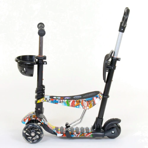 Самокат дитячий 5 в 1 Best Scooter чорний (34760): Максимальне допустиме навантаження, кг 30