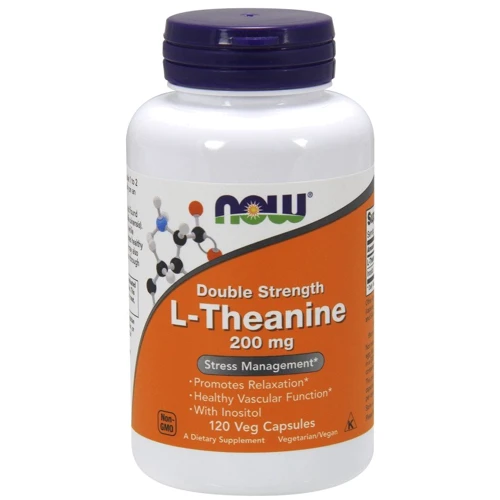 Now Foods L-Theanine, 200 MG  120 VCAPS L-теанин