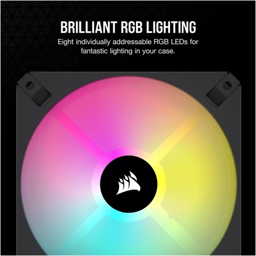Кулер Corsair iCUE AR120 Digital RGB 120mm PWM Fan Triple Pack Black (CO-9050167-WW): Регулировка оборотов широтно-импульсная модуляция (PWM)
