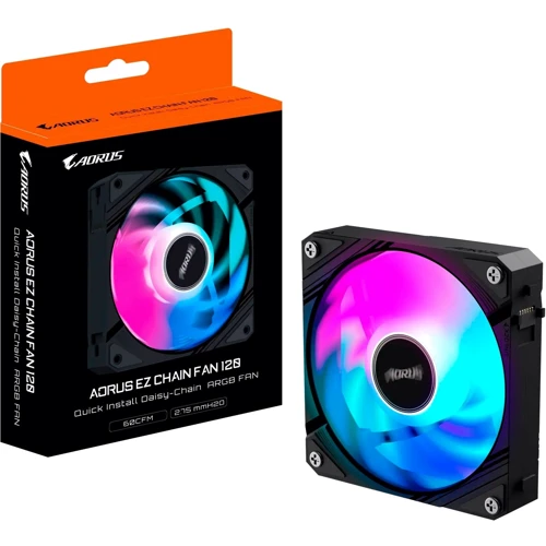 Кулер GIGABYTE AORUS EZ CHAIN FAN 120 (GP-ECFAN1201): Регулювання оборотів широтно-импульсная модуляция (PWM)