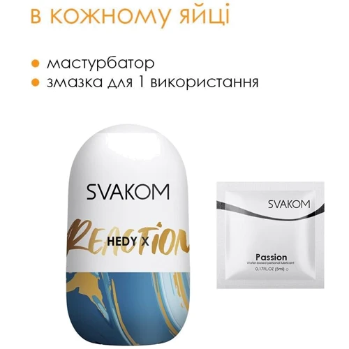 Набор яиц-мастурбаторов Svakom Hedy X- Reaction