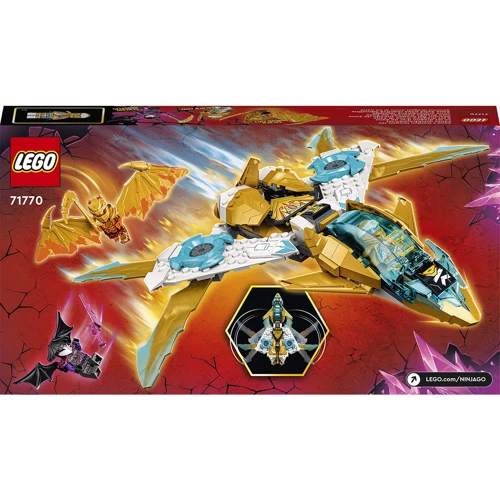 Конструктор LEGO NINJAGO Реактивный самолёт Зейна «Золотой дракон» (71770): Серия NINJAGO