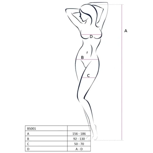 Эротическое платье-сетка Passion BS027 white