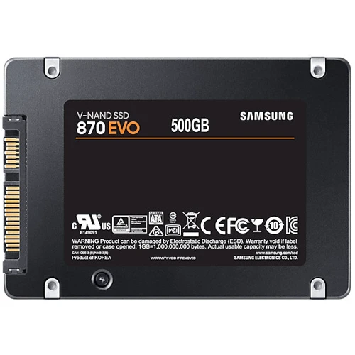 Samsung 870 EVO 500 GB (MZ-77E500B): Интерфейс подключения SATA III