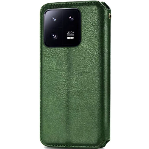 Чехол для телефонов Mobile Case Getman Cubic Green for Xiaomi 13: Материал искусcтвенная кожа и термополиуретан