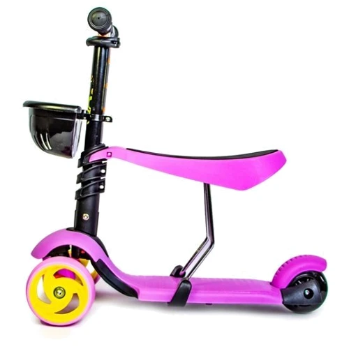 Самокат Scooter Smart 3in1. Pink (cмарт-колеса, многофункциональный): Тип колес литые