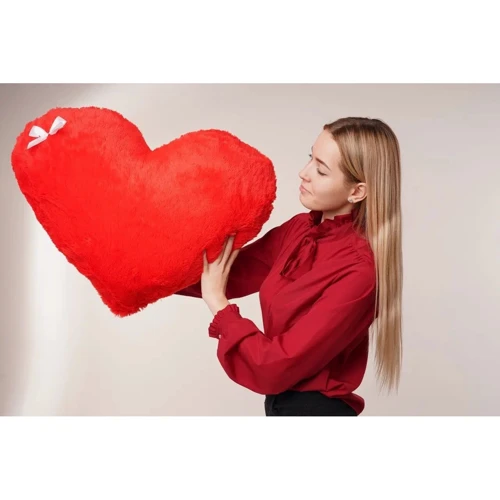 Мягкая игрушка Подушка "Сердце" 75 см красный