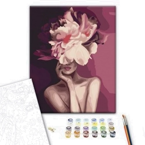 Картина за номерами Brushme Пурпурна квітка 40x50 см (BS39230): Виробник Brushme