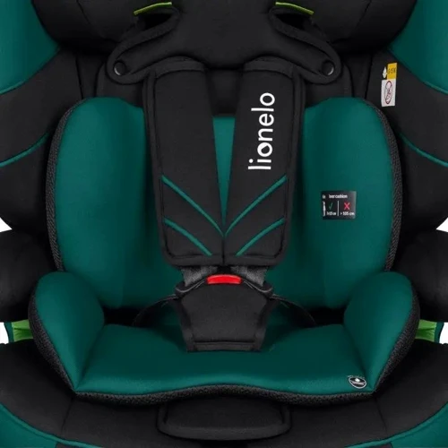Автокресло Lionelo Levi One I-size Green Forest (LO-LEVI ONE I-SIZE GREEN FOREST): Внутренние ремни 5-ти точечные ремни безопасности с мягкими накладками регулируются под рост ребенка